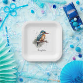Gelassenheit des Kingfisher Pappteller (Party)