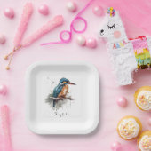 Gelassenheit des Kingfisher Pappteller (Party)