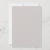 Gelassenheit | Dusty Linen Minimal Typografy Weddi Einladung (Rückseite)