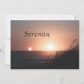 Gelassenheit Feiertagskarte (Vorderseite)