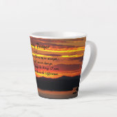 Gelassenheit Gebet Orange Sonnenuntergang Landscha Milchtasse (Rechte Ecke)