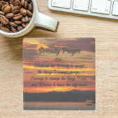 Gelassenheit Gebet Orange Sonnenuntergang Landscha Steinuntersetzer