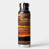 Gelassenheit Gebet Orange Sonnenuntergang Landscha Trinkflasche (Links)