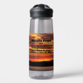 Gelassenheit Gebet Orange Sonnenuntergang Landscha Trinkflasche (Vorne)