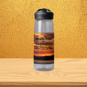 Gelassenheit Gebet Orange Sonnenuntergang Landscha Trinkflasche