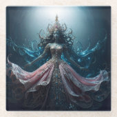 Gelassenheit Glasuntersetzer (Vorderseite)