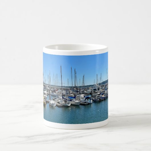 Gelassenheit im Hafen Kaffeetasse (Mittel)
