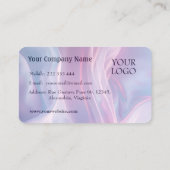 Gelassenheit in rosa Abstrakter Hochzeitskoordinat Visitenkarte (Rückseite)