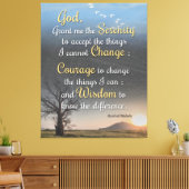 Gelassenheit, Mut und Weisheit Leinwanddruck (Insitu (Wohnzimmer))