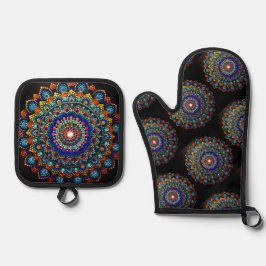 Gelassenheit Ofenhandschuh & Topflappen-Set