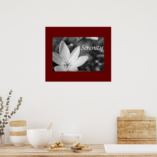 Gelassenheit Poster (Küche)