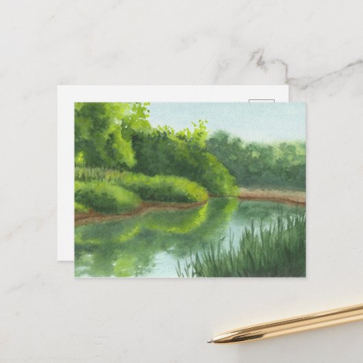 Gelassenheit Postkarte (Vorderseite/Rückseite Beispiel)