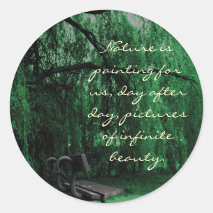 Gelassenheit Runder Aufkleber