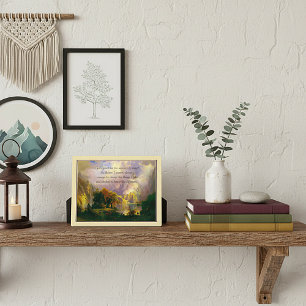 Gelassenheitsgebet-Plakette Rocky Mountains Fotoplatte