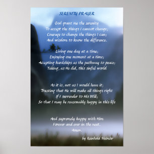 Gelassenheitsgebet Poster