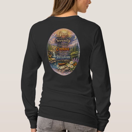 Gelassenheitsgebet T-Shirt (Rückseite)