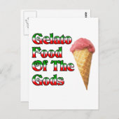 Gelatine Food of the Goods Postkarte (Vorne/Hinten)