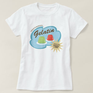 Gelatine in 2 Yummy Flavors Funny Retro Design T-Shirt