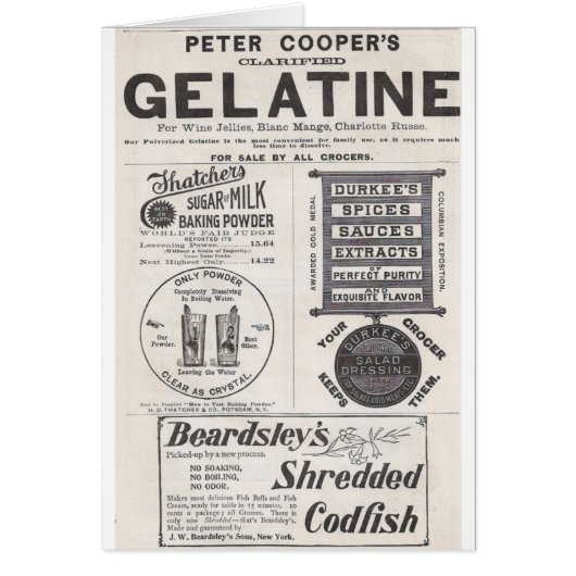 Gelatine, Kabeljaufisch und mehr (Vorne)