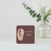 Gelato Gelateria Ice Creme Shop Quadratische Visitenkarte (Stehend Vorderseite)