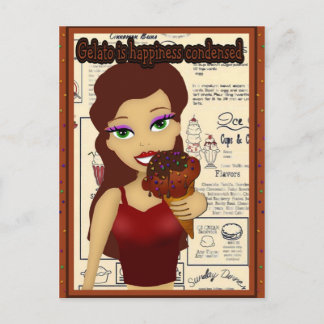 Gelato Postcard Postkarte