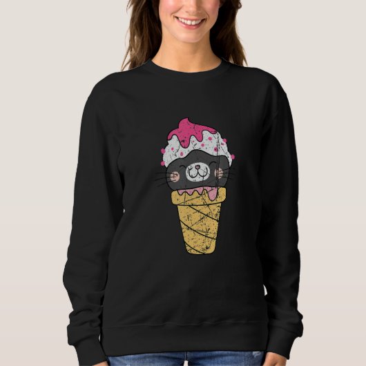 Gelato   Sweet Desserts Cute Little Cats With Ice  Sweatshirt (Vorderseite)