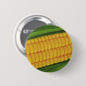 Geläufiges Essen Gemüse; Gelber Maiskolben Button (Vorne & Hinten)