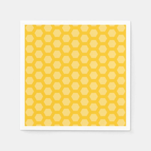 Gelb 12 Wabenhexagon Serviette (Vorderseite)