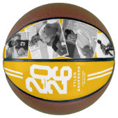 Gelb 2025 Abschluss Senior 4 Foto Basketball (Vorderseite)