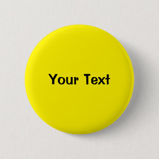 Gelb 2 1/4" Vorlage für benutzerdefinierte Texttas Button