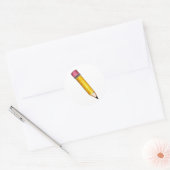 Gelb #2 Aufkleber für den Stift Pink-Radierer der (Umschlag)