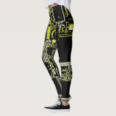 Gelb 2 im Kreis über Leggings (Links)