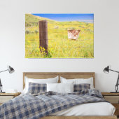 Gelb 2 leinwanddruck (Insitu (Schlafzimmer))