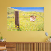 Gelb 2 leinwanddruck (Insitu (Wohnzimmer))