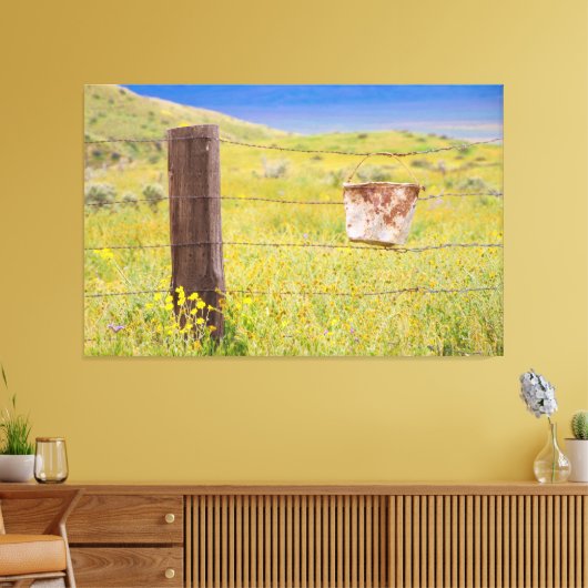 Gelb 2 leinwanddruck (Insitu (Wohnzimmer))