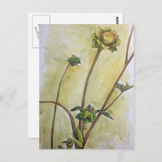 "Gelb 2" Postkarte (Vorne/Hinten)