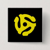 Gelb-45-Distanzgrafik Button (Vorderseite)