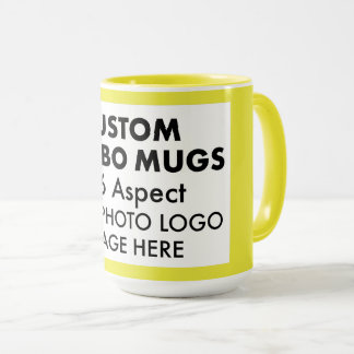 Gelb 4:6 Querformat-Fotorahmen (L) Benutzerdefinie Tasse