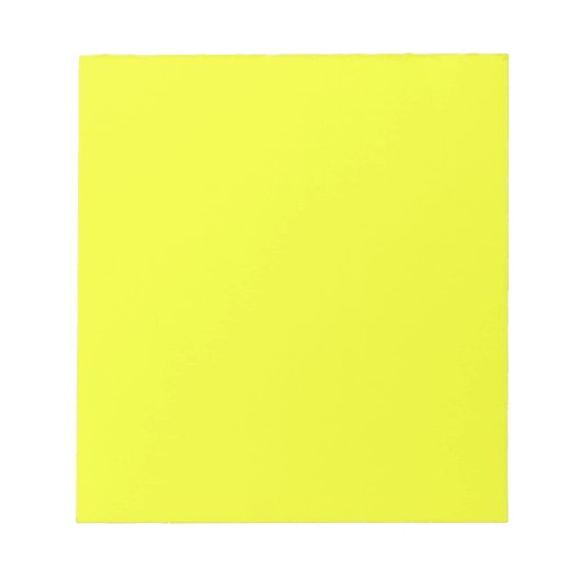 Gelb 5,5" x 6" Notepad - 40 Seiten Notizblock (Vorderseite)