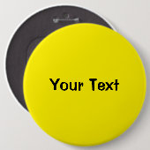 Gelb 6" Vorlage für benutzerdefinierte Texttasten Button (Vorne & Hinten)
