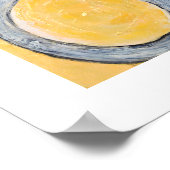 Gelb abstrakt - Gelbe Goldmalereien Drucksachen Poster (Ecke)