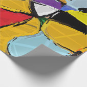 Gelb Abstrakt Geschenkpapier (Ecke)