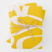 Gelb abstrakt geschenkpapier set (Beispiel)