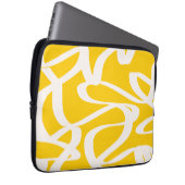 Gelb abstrakt laptopschutzhülle (Vorne Rechts)