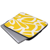 Gelb abstrakt laptopschutzhülle (Vorne Knopf)