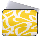 Gelb abstrakt laptopschutzhülle (Vorderseite)