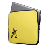 Gelb am Laptop Laptopschutzhülle (Vorderseite Links)