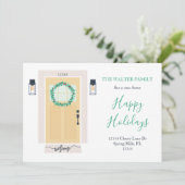 Gelb an der Vordertür Ankündigung (Stehend Vorderseite)