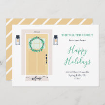 Gelb an der Vordertür