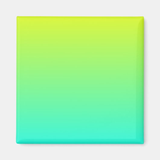 Gelb-Aqua-Verlauf Magnet (Vorne)
